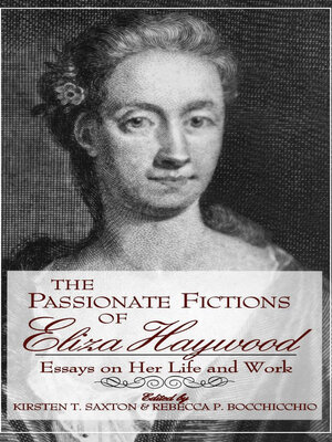 cover image of The Passionate Fictions of Eliza Haywood